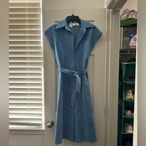 Blue Suede Dress